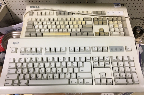 Dell and Adesso Keyboards at the Goodwill